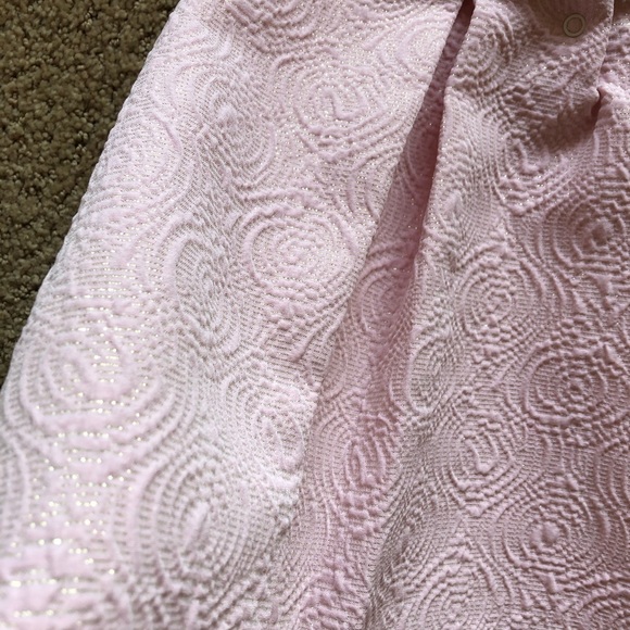 Cat & Jack 12 month pink dress w/ faux fur collar - Picture 3 of 3